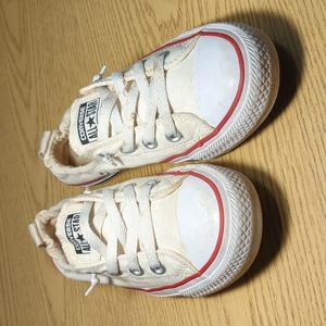 Converse Sneakers Shoes Women's 8.5 White Flat Shoes